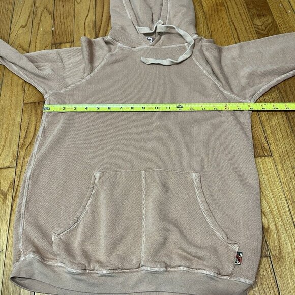 Freecity SUPERFLUFF LUX pullover hoodie in Camel Light Brown Size Small - Picture 8 of 8
